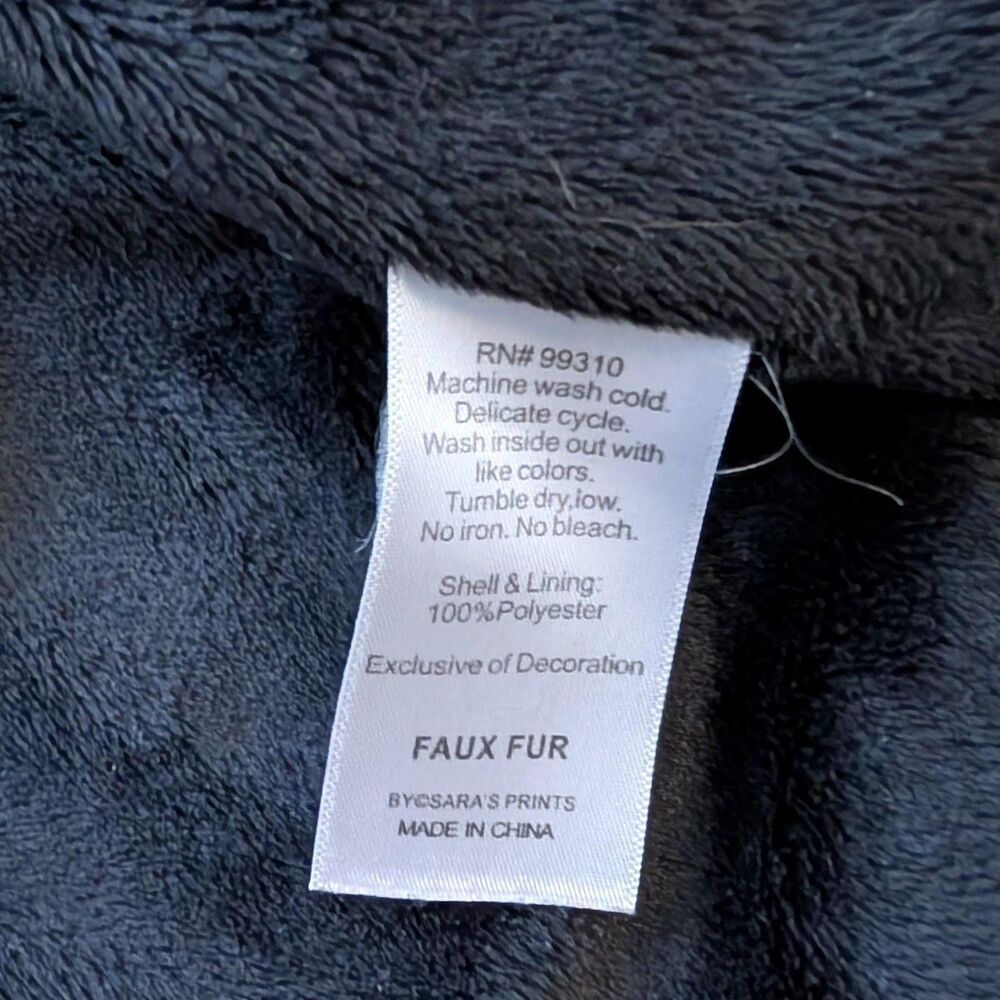 American Widgeon Coat Girls 7 Faux Fur Hooded Fleece Zip Jacket Warm Winter - Picture 5 of 6